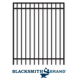 Flat Top Three Rail Gate-1" Rail flat top three rail gate 1" rail, 1" rail, one inch rail, three rail, 3-rail, ornamental walk gates, walk gates, custom gates, gate accessories, gate hardware, upright gates, steel pickets, blacksmith brand, ts distributors