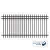 Black Extended Top / Bottom Three Rail Panel - 1 1/2" Pickets 