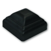 Black Pressed Steel Post Caps black pressed steel post caps, pressed steel post caps, fence post caps, gate hardware, fence accessories, steel post caps, steel finials, decorative post caps, metal post caps, metal finials, fence hardware, walk gates, versai fencing, weldable, ts distributors