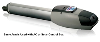 Toro 24 Swing Actuator Toro 24, easy to install swing gate, Swing gate, solar powered swing gate, limit switch setup, solar powered control box, AC or solar powered control box, magnetic switches, programmable logic board, photo-eye wiring, english spanish diagnostic screen, 24 vdc motor, allomatic gate operator
