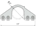 Top Mount Roller Bracket - HAC11201R