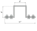 Gate Roller Bracket for Square Post - HAC11241SQ