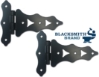 8" Traditional Hinges WOOD GATE TRADITIONAL HINGE, BLACK POWDER-COATED HINGE FOR WOOD