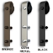 Powder-Coated Steel Barn Door Hardware Kit - 