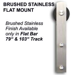 Flat Mount Barn Door Hardware Kit stainless steel barn door hardware kit, heavy duty barn door kit, sliding barn door,