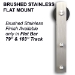 Flat Mount Barn Door Hardware Kit - 
