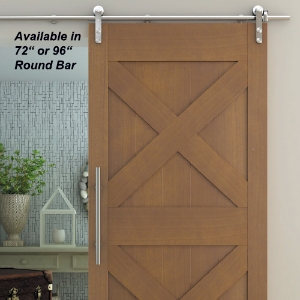 Stainless Steel Barn Door Hardware Kit  stainless steel barn door hardware kit, heavy duty barn door kit, barndoor, barn door round bar, top mount barn door, surface 