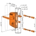 Locinox Industrial Swing Gate Lock - Silver - LKLAKQ40USL