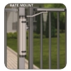 Verticlose 2 Gate Closer - Gate or Wall Mount  powder coated aluminum gate closer, aluminum gate closer, 90 degree gate closer, 180 degree gate closer, secure gate closer, large angle opening gate closer, gate closing hardware, gate closer, verticlose gate closer, locinox gate closer, quick fix system, best gate closer, heavy duty gate closer