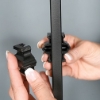 Simshoe Plastic Split Knuckle plastic shoe black, plastic shoe, plastic baluster knuckle, split knuckle for spindle, split collar for picket, snap on plastic knuckle, simshoe for stairs, plastic bushings, plastic shoes, plastic bases, simshoe, simsolve, plastic post skirts, architectural metals