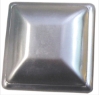 Pressed Steel Square Post Cap pressed steel square post cap, pressed steel, steel post cap, steel finial, fence accessories, metal post cap, square post cap, ts distributors