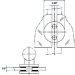 Circular Double Sided Glass Clamp for Stainless Round Tubing - SFE00820