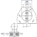 Circular Double Sided Glass Clamp for Flat Surfaces - SFE00821
