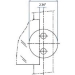 Circular One Sided Glass Clamp for Stainless Flat Tubing - SFE00831