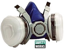 Paint and Pesticide Respirator PAINT & PESTICIDE RESPIRATOR, RESPIRATOR KIT, NIOSH CERTIFIED, P95 CERTIFIED, SAFETY WORKS, SAFETY RESPIRATOR, SAFETY MASK, PAINT MASK