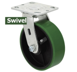 Polyurethane and Cast Iron Swivel Casters 