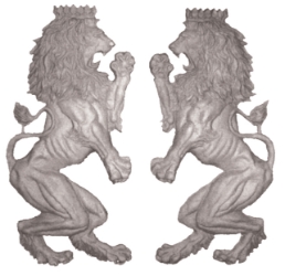 Aluminum Ornamental Casting - Large Lions Aluminum Ornamental Casting, Alumimnum Casting, Aluminum Lions, Decorative Lions, TS Distributors