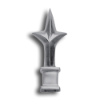 3-Point Aluminum Spear 3-point aluminum spear, finials, aluminum finials, three point aluminum spear finial, spear finials, aluminum fence accessories fence accessories, decorative aluminum finials, decorative finials, decorative aluminum post caps, fence post caps, aluminum fence post caps, ts distributors