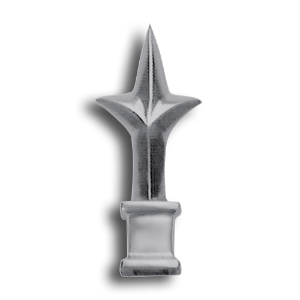 3-Point Aluminum Spear 3-point aluminum spear, finials, aluminum finials, three point aluminum spear finial, spear finials, aluminum fence accessories fence accessories, decorative aluminum finials, decorative finials, decorative aluminum post caps, fence post caps, aluminum fence post caps, ts distributors