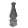 Aluminum Ball Point Spear aluminum ball point spear, aluminum finial, ball point spear finial, decorative finials, decorative aluminum finials, ball point finials, aluminum post caps, decorative post caps, decorative aluminum post caps, aluminum spear points, aluminum fence accessories, fence accessories, ts distributors