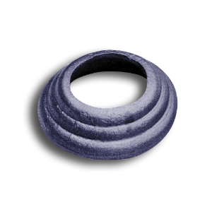 Steel Round Cover Shoe 1-1/4" forged steel finial, cast iron bushings, brass finial, bushings, baluster, cast iron baluster collar, cast iron shoes and bases, brass baluster, powder-coated, zinc square shoe, aluminum baluster collar, simshoe, ts distributors