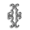Cast Iron Picket Casting - Scroll - Fits 1/2" pickets Cast iron picket casting, cast iron casting, cast iron scroll, decorative scroll design, decorative picket castings, metal scrolls, fits half an inch picket, fits 1/2" picket, fence accessories, decorative fence accessories, ts distributors