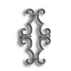 Cast Iron Picket Casting - Scroll - Fits 1/2" pickets Cast iron picket casting, cast iron casting, cast iron scroll, decorative scroll design, decorative picket castings, metal scrolls, fits half an inch picket, fits 1/2" picket, fence accessories, decorative fence accessories, ts distributors