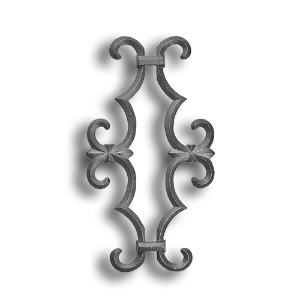 Cast Iron Picket Casting - Scroll - Fits 1/2" pickets Cast iron picket casting, cast iron casting, cast iron scroll, decorative scroll design, decorative picket castings, metal scrolls, fits half an inch picket, fits 1/2" picket, fence accessories, decorative fence accessories, ts distributors