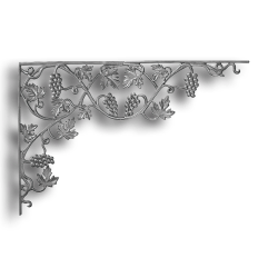 Corner Bracket - Vineyard Design Corner Bracket, Vineyard Design, Cast Iron Bracket, Cast Iron Castings, Cast Iron Corner Bracket, Cast Iron Shelf Bracket, TS Distributors 