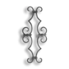 Cast Iron Picket Casting - Scroll - Fits 3/4" pickets Cast iron picket casting, cast iron casting, cast iron scroll, decorative scroll design, decorative picket castings, metal scrolls, fits 3/4" picket, fence accessories, decorative fence accessories