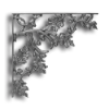 Curly Oak Corner Bracket Corner Bracket, Curly Oak Design, Cast Iron Bracket, Cast Iron Castings, Cast Iron Corner Bracket, Cast Iron Shelf Bracket, TS Distributors 