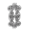 Rose Picket Fits 1/2" Pickets Cast iron picket casting, cast iron casting, decorative floral design, decorative picket casting, metal casting, fits half an inch pickets, fits 1/2" pickets