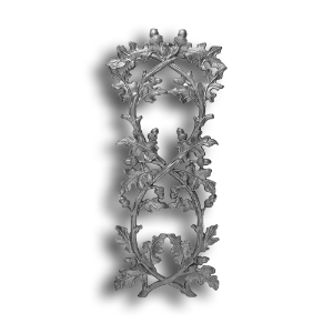 Curly Oak Panel Cast iron panel, panel, curly oak design, curly oak panel,castr iron casting, metal panel, decorative panels, ts distributors