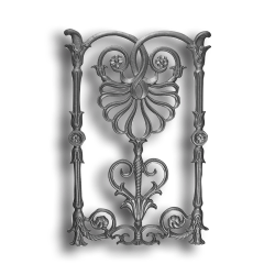 Panel - Elegant Doric Design Cast iron panel, panel, elegant doric design, elegant doric panel, fence panels, metal panels, decorative panels, ts distributors