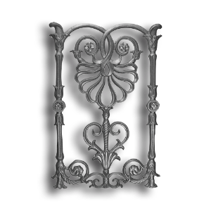 Panel - Elegant Doric Design Cast iron panel, panel, elegant doric design, elegant doric panel, fence panels, metal panels, decorative panels, ts distributors