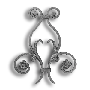 Cast Iron Picket Casting - Scroll - Fits 1/2" Pickets Cast iron picket casting, cast iron casting, cast iron scroll, decorative scroll design, decorative picket castings, metal scrolls, fits half an inch picket, fits 1/2" picket, fence accessories, decorative fence accessories, ts distributors
