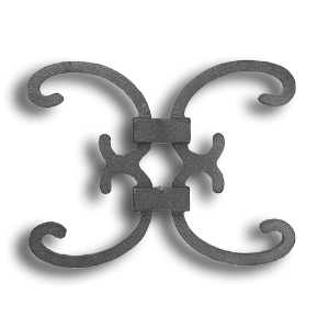 Cast Iron Picket Casting - Scroll - Fits 1/2" Pickets Cast iron picket casting, cast iron casting, cast iron scroll, decorative scroll design, decorative picket castings, metal scrolls, fits half an inch picket, fits 1/2" picket, fence accessories, decorative fence accessories, ts distributors
