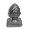 2-1/2" or 4" Cast Iron Pineapple Post Cap cast iron pineapple post cap, cast iron pineapple finial, cast iron finials, pineapple finial, decorative finials, cast iron post caps, fence post caps, fence accessories,cast iron fence accessories, decorative post caps, decorative cast iron post caps