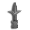 Cast Iron Spear Point Finial Available in 7 Sizes cast iron spear point finial, cast iron finial, spear point finial, metal finial, fence accessories, designmaster, cast iron fence accessories, fence posts, hip-knob, cast iron finials for sale, finials, spear finails, decorative finials, fence posts, ts distributors
