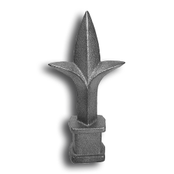 Cast Iron Spear Point Finial Available in 7 Sizes cast iron spear point finial, cast iron finial, spear point finial, metal finial, fence accessories, designmaster, cast iron fence accessories, fence posts, hip-knob, cast iron finials for sale, finials, spear finails, decorative finials, fence posts, ts distributors
