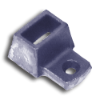 Cast Iron Shoe 1" Channel forged steel finial, cast iron bushings, brass finial, bushings, baluster, cast iron baluster collar, cast iron shoes and bases, brass baluster, powder-coated, zinc square shoe, aluminum baluster collar, simshoe, ts distributors
