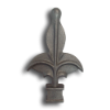 Cast Iron Ball Point Decorative Finial Available in 4 Sizes cast iron ball point decorative finial,  ball point finial, decorative finial, cast iron finial, decorative cast iron finial, cast iron fence accessories, fence accessories, post caps, cast iron post caps, decorative post caps, fence post caps, decorative fence post caps, ts distributors