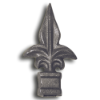 1/2" Cast Iron Spear Point Finial cast iron spear point finial, cast iron finial, spear point finial, metal finial, fence accessories, designmaster, cast iron fence accessories, fence posts, cast iron finials for sale, finials, spear finails, decorative finials, fence posts, ts distributors