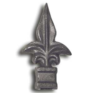 1/2" Cast Iron Spear Point Finial cast iron spear point finial, cast iron finial, spear point finial, metal finial, fence accessories, designmaster, cast iron fence accessories, fence posts, cast iron finials for sale, finials, spear finails, decorative finials, fence posts, ts distributors