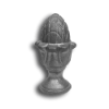 1-3/4" Cast Iron Pineapple Finial cast iron pineapple finial, cast iron finials, pineapple finial, decorative finials, cast iron post caps, fence post caps, fence accessories,cast iron fence accessories, decorative post caps, decorative cast iron post caps, ts distributors