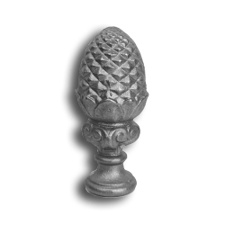 2" Cast Iron Pineapple Post Cap cast iron pineapple post cap, cast iron pineapple finial, cast iron finials, pineapple finial, decorative finials, cast iron post caps, fence post caps, fence accessories,cast iron fence accessories, decorative post caps, decorative cast iron post caps, ts distributors