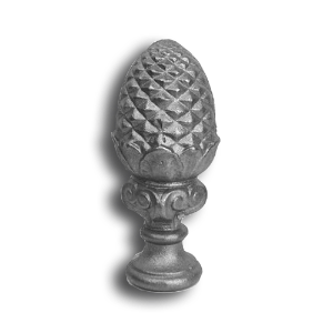 2" Cast Iron Pineapple Post Cap cast iron pineapple post cap, cast iron pineapple finial, cast iron finials, pineapple finial, decorative finials, cast iron post caps, fence post caps, fence accessories,cast iron fence accessories, decorative post caps, decorative cast iron post caps, ts distributors