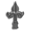 Cast Iron Decorative Spear Point Finial Available in 4 Sizes cast iron decorative spear point finial, spear point finial, cast iron finial, cast iron fence accessories, fence accessories, decorative fence accessories, metal finial, designmaster, fence posts, hip-knob, 