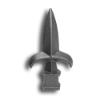 Cast Iron Spear Point Decorative Finials Available in 2 Sizes cast iron spear point finial, cast iron finial, spear point finial, metal finial, fence accessories, designmaster, cast iron fence accessories, fence posts, cast iron finials for sale, finials, spear finails, decorative finials, fence posts, ts distributors