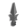 1/2" Cast Iron Spear Point Finial cast iron spear point finial, cast iron finial, spear point finial, metal finial, fence accessories, cast iron fence accessories, fence posts, cast iron finials for sale, finials, spear finials, decorative finials, fence posts